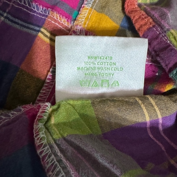 Lolly Wolly Doodle baby girls Madras print k42 - Picture 3 of 4